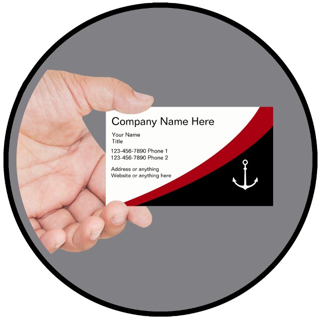 Nautical Boating Business Profile Business Card (Nautical business cards)