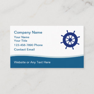 Nautical Boating Marine Supplies Business Cards