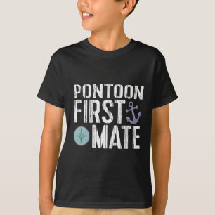 Nautical Boating Pontoon First Mate Anchor T-Shirt
