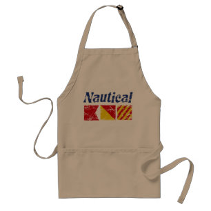 Nautical BOY Adult Apron