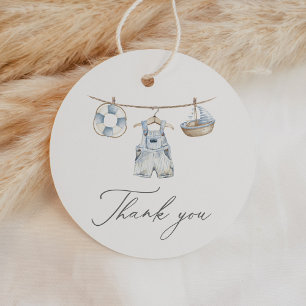 Nautical Boy Baby Shower Favor Tags