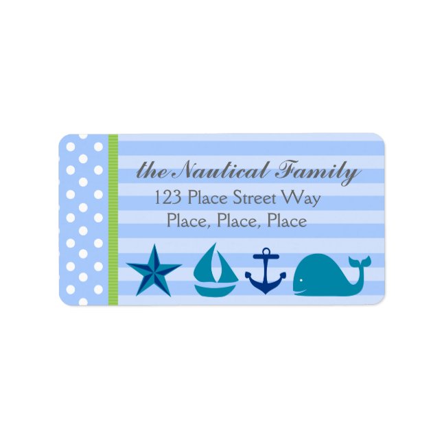 Nautical Boy Label (Front)