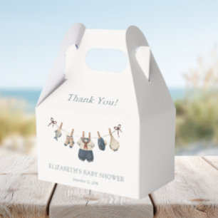 Nautical Boy's Baby Shower Thank You Favor Boxes
