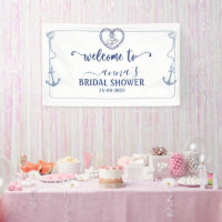 Nautical Bridal Shower Anchor Welcome