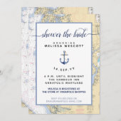 Nautical Bridal #Shower #Annapolis Maryland Invitation (Front/Back)