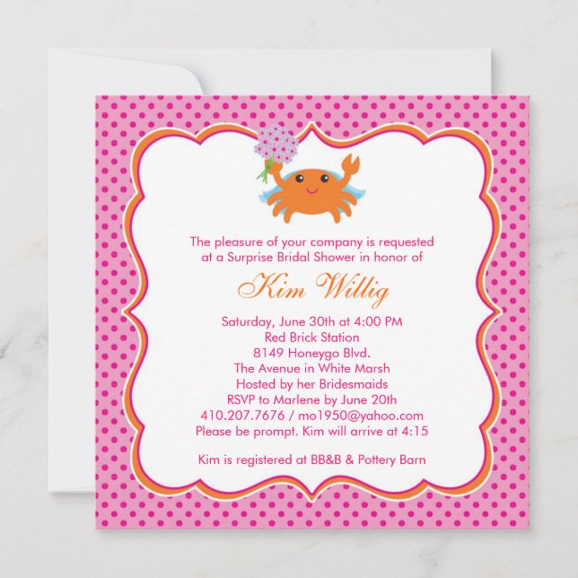 Nautical Bridal Shower Invitation (Front)