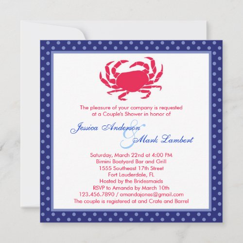 Nautical Bridal Shower Invitation