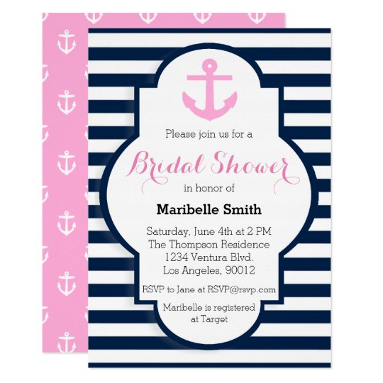 Nautical Bridal Shower Invitation | Zazzle.com