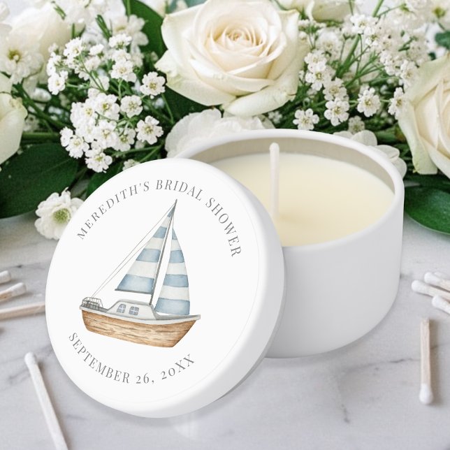 Nautical Bridal Shower Mini Candle Favors (Nautical Bridal Shower Mini Candle Favors)