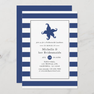 Nautical Bridesmaids Luncheon Invitation