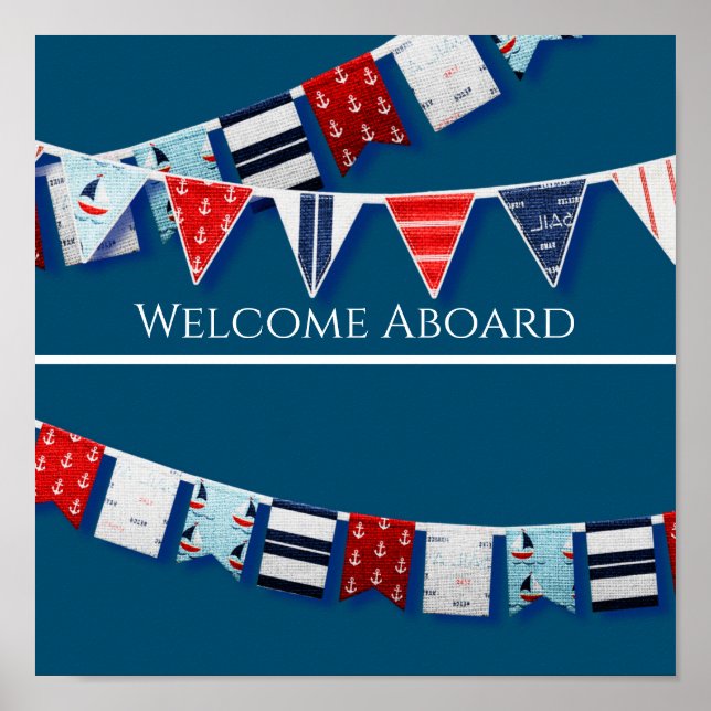 Nautical Bunting Poster (Front)