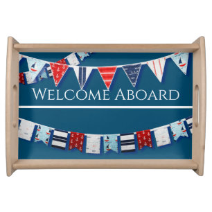 Nautical Bunting Serving Tray