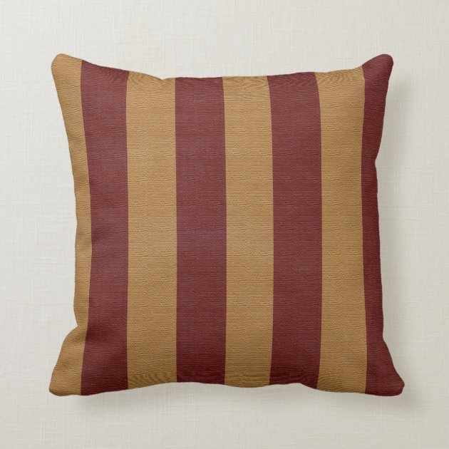 red and tan pillows