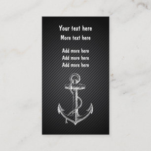 Nautical Business Anchor Theme Card