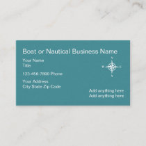 Nautical Business Card Compass