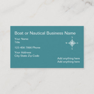 Nautical Business Card Compass