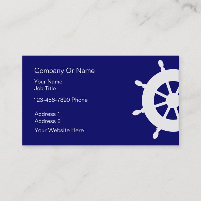 Nautical Business Cards (Front)