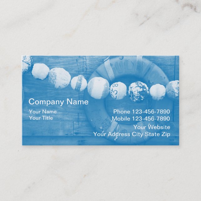 Nautical Business Cards (Front)
