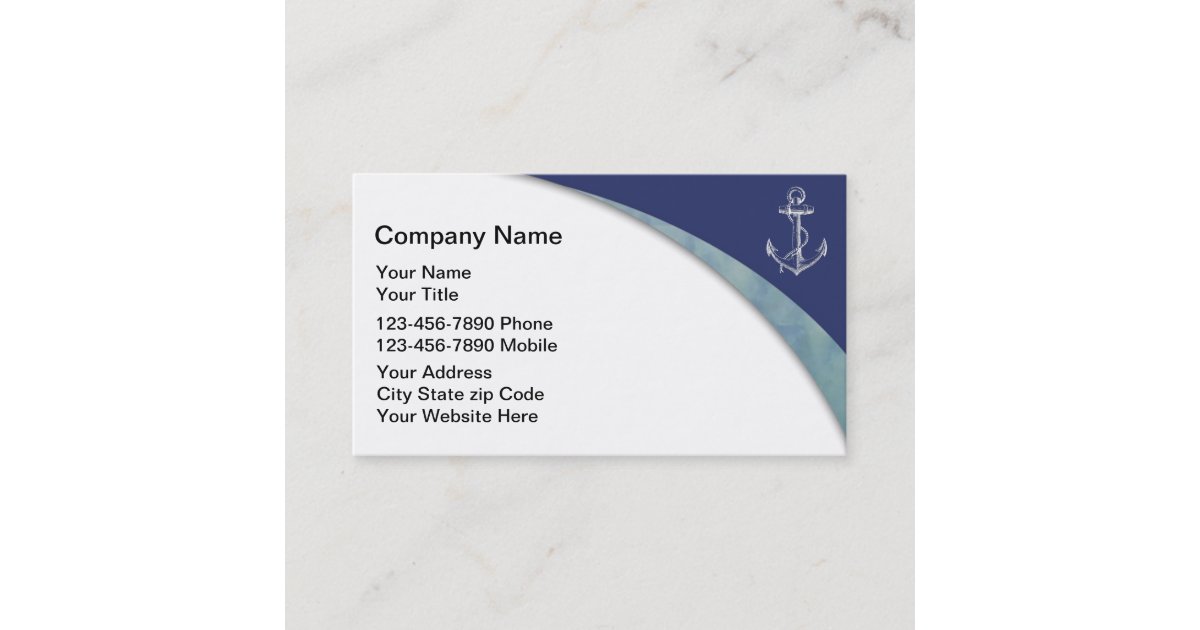 Nautical Business Cards | Zazzle.com