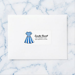 Nautical Cabana Sailor Birthday Address Label