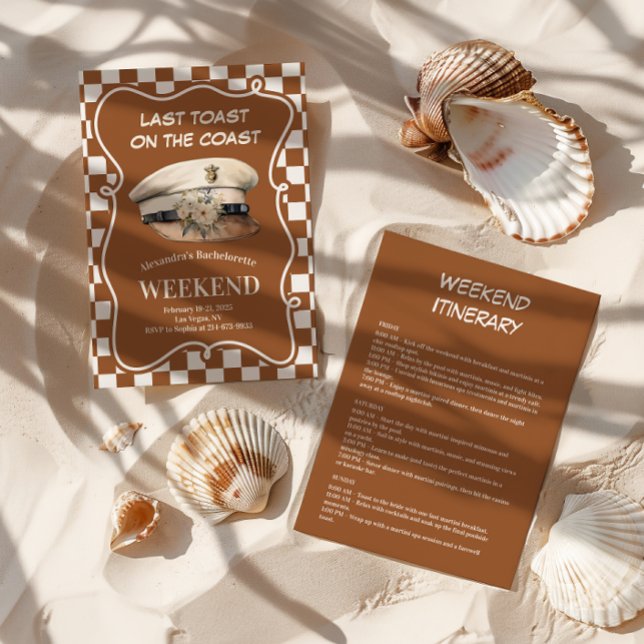 Nautical Captain Hat Bachelorette Invitation (Creator Uploaded)