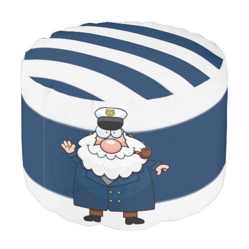 Nautical Captain Pouf