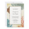 Nautical Caribbean Starfish Rustic Map and Coral 2
