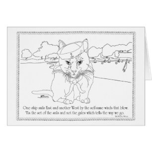 Nautical Cat - Adjusting the Set of Your Sails Cards