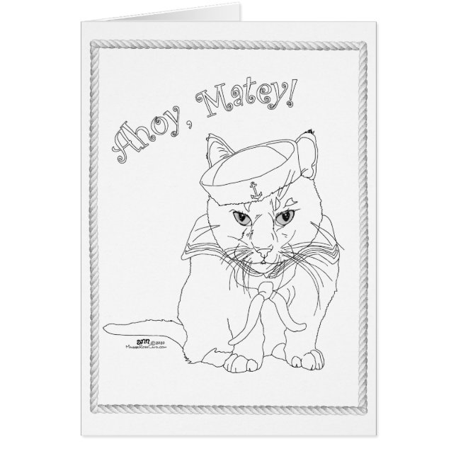Nautical Cat Cards (Front)
