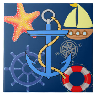 Nautical Ceramic Tile