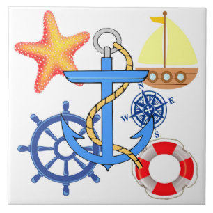 Nautical Ceramic Tile