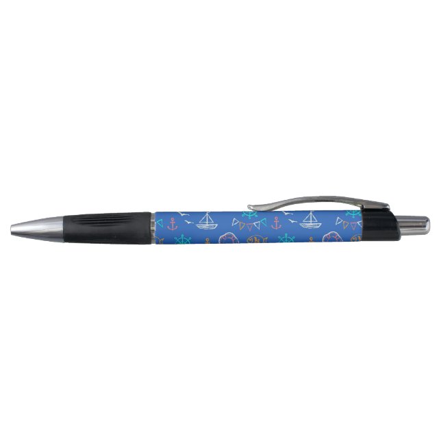 Nautical Chalk Drawing Pattern 1 Pen (Top)