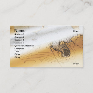 Nautical chart business card