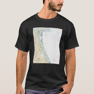 Nautical Chart - Cape Canaveral And Southern Areas T-Shirt