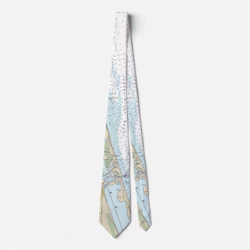 Nautical Chart Fort Pierce Florida Authentic Tie Zazzle