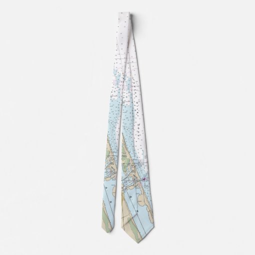 Nautical Chart Fort Pierce Florida Authentic Tie Zazzle