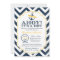 Nautical Chevron Baby Boy Shower Invitation