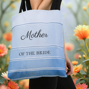 Nautical Chic Blue Tone on Tone Striped Tote Bag