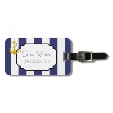 Nautical Chic Luggage Tag Nautical Chic Luggage Tag