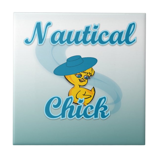 Nautical Chick #3 Tile (Front)