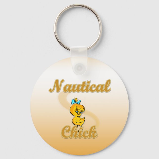 Nautical Chick Keychain (Front)