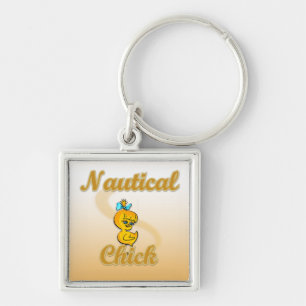 Nautical Chick Keychain