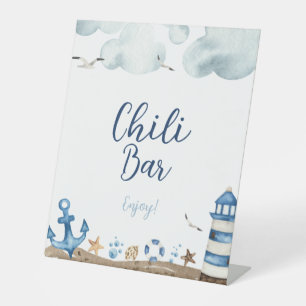 Nautical Chili Bar Baby Shower Sign