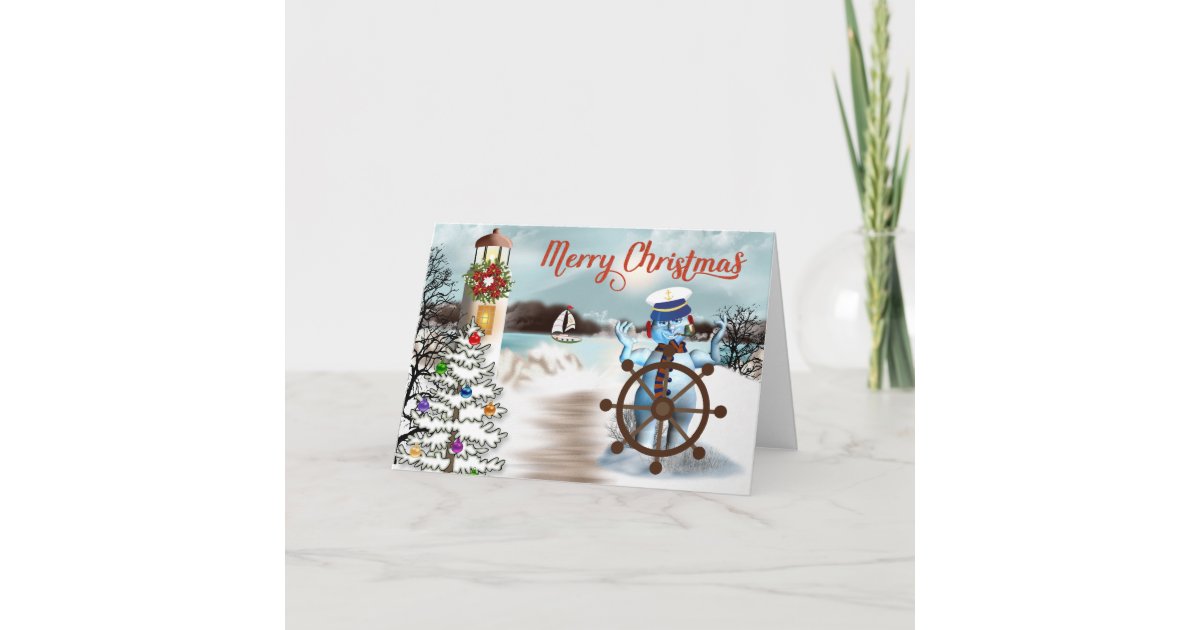 Nautical Christmas Card Zazzle