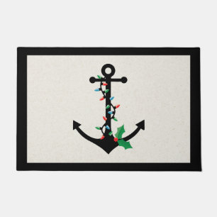 Nautical Christmas Doormat Door Mat