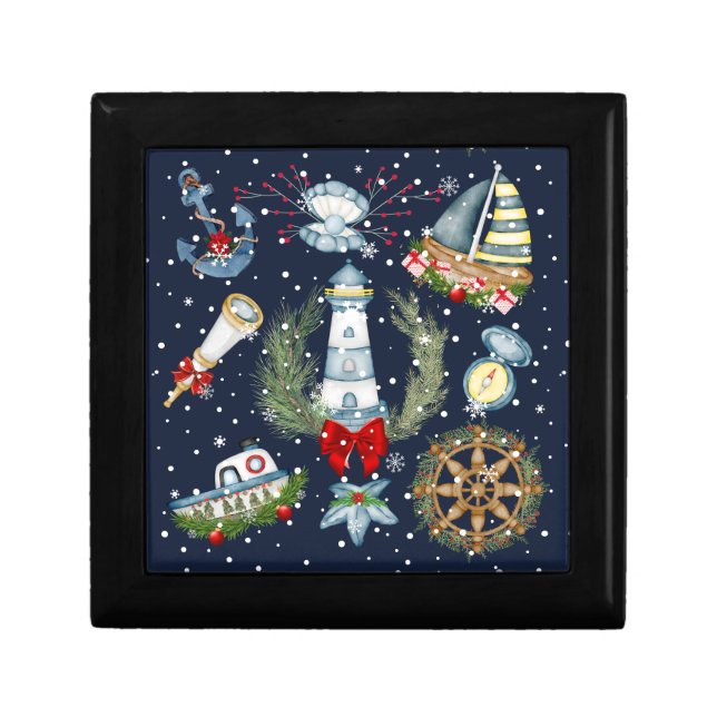 Nautical Christmas Gift Box (Front)