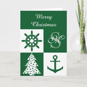 Nautical Christmas Holiday Card