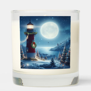 Nautical Christmas lighthouse Scented Candle