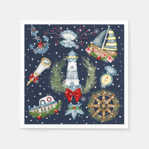 Nautical Christmas Napkins