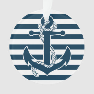Nautical Christmas Ornaments Acrylic Anchor